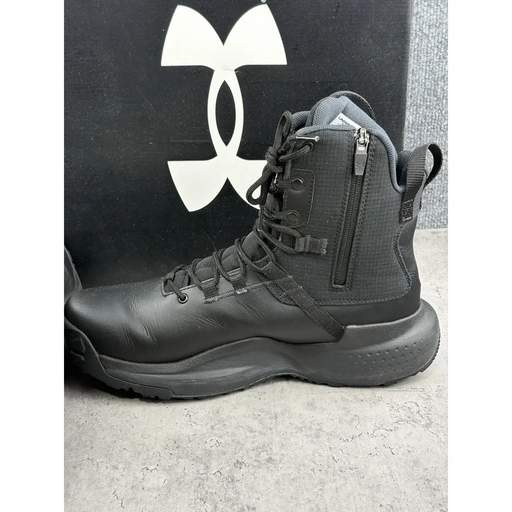 Under Armour 3028316 Men's Micro G Stellar Mid Boots, Black, Size 10 Waterproof